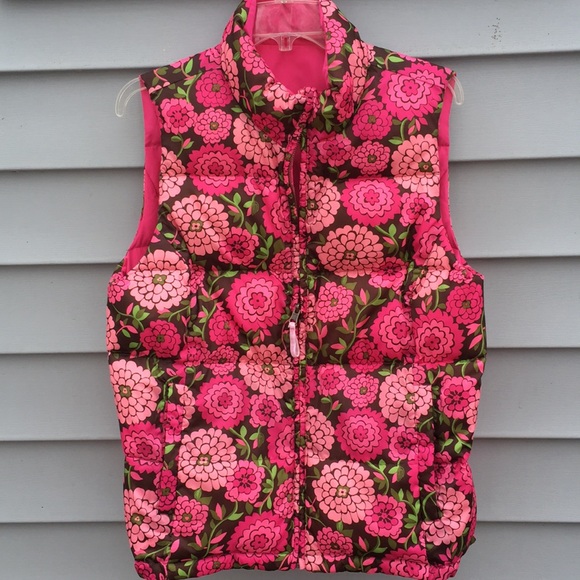 Lilly Pulitzer Jackets & Blazers - Lilly Pulitzer sz L reversible vest EUC